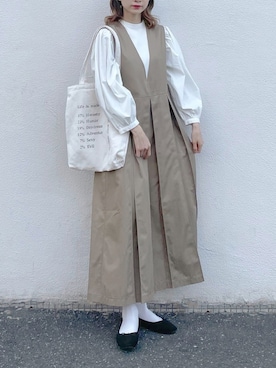 「aimoha（アイモハ）のアイテム」を使った、ちょこびさん（レディース・154cm）の春コーディネート