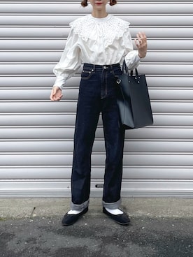 「ヒラキ（ヒラキ）のアイテム」を使った、ちょこびさん（レディース・154cm）の春コーディネート