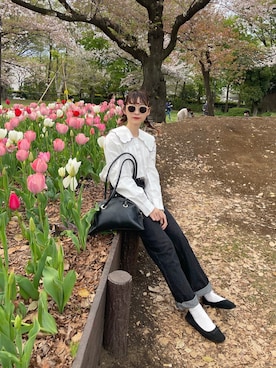 「ヒラキ（ヒラキ）のアイテム」を使った、ちょこびさん（レディース・154cm）の春コーディネート
