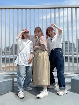 「timecapsule（タイムカプセル）のアイテム」を使った、ちょこびさん（レディース・154cm）の夏コーディネート