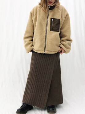 「Ifuru（イフル）のアイテム（ジャケット/アウター）」を使った、_ernさん（レディース・151cm）の秋コーディネート