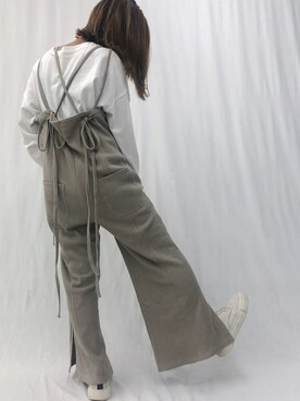 「Ifuru（イフル）のアイテム（オールインワン・サロペット）」を使った、_ernさん（レディース・151cm）の秋コーディネート