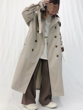 「Ifuru（イフル）のアイテム（ジャケット/アウター）」を使った、_ernさん（レディース・151cm）の秋コーディネート