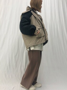 「Ifuru（イフル）のアイテム（ジャケット/アウター）」を使った、_ernさん（レディース・151cm）の秋コーディネート