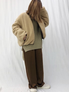 「Ifuru（イフル）のアイテム（ジャケット/アウター）」を使った、_ernさん（レディース・151cm）の秋コーディネート