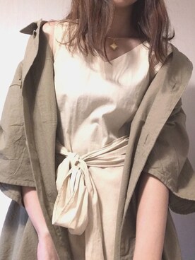 「NICE CLAUP（ナイスクラップ）のアイテム（オールインワン・サロペット）」を使った、ぷぷろさん（レディース・155cm）の夏コーディネート