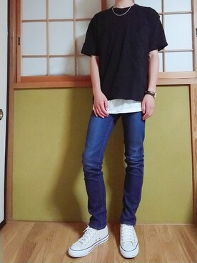 「THEFT（セフト）のアイテム」を使った、yuushinさん（メンズ・172cm）の夏コーディネート