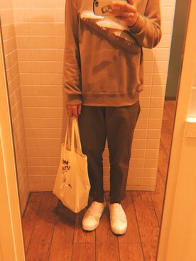 「CABANE de ZUCCa（カバンドズッカ）のアイテム（スニーカー）」を使った、.さん（メンズ・175cm）の秋コーディネート
