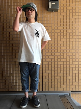 「PROPAGANDA(プロパガンダ)のアイテム」を使った、黒烏龍さん(メンズ・161cm)の夏コーディネート