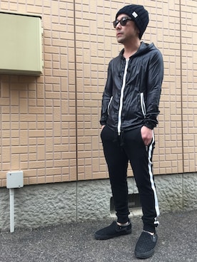 「Pledge（プレッジ）のアイテム（ジャケット/アウター）」を使った、黒烏龍さん（メンズ・161cm）の春コーディネート