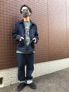 「DIFFUSER （ディフューザー　）のアイテム（アクセサリー）」を使った、黒烏龍さん（メンズ・161cm）の秋コーディネート