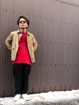 「DIFFUSER （ディフューザー　）のアイテム（アクセサリー）」を使った、黒烏龍さん（メンズ・161cm）の冬コーディネート