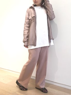 「Casselini（キャセリーニ）のアイテム（スリッポン）」を使った、yuminko1116さん（レディース・150cm）の春コーディネート