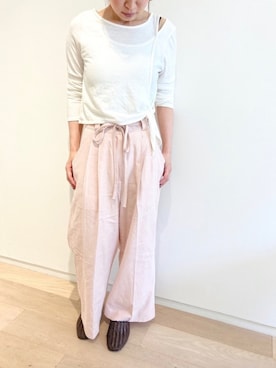 「IENA」｜「アイテム（スリッポン）」を使った、yuminko1116さん（レディース・150cm）の春コーディネート