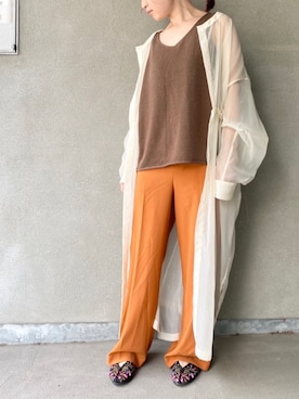 「シアーワンピース」｜「アイテム（バレエシューズ）」を使った、yuminko1116さん（レディース・150cm）の春コーディネート