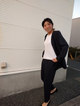 「troisのアイテム（ジャケット/アウター）」を使った、oneplusonestoreさん（レディース・158cm）の冬コーディネート