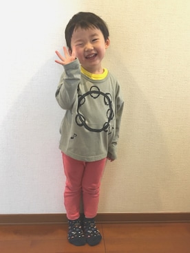 「フェリシモキッズ（フェリシモキッズ）のアイテム」を使った、HINaさん（キッズ・90cm）の春コーディネート