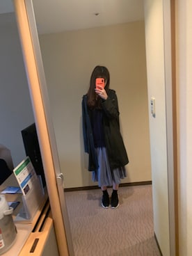 「アイテム（その他小物、オレンジ系）」を使った、KARNAKさん（レディース・168cm）の春コーディネート