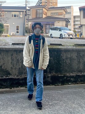 「planet（planet）のアイテム」を使った、momoさん（レディース・165cm）の冬コーディネート