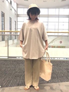 「RAG MACHINE（ラグマシーン）のアイテム（シューズ）」を使った、reikawwwさん（レディース・164cm）の夏コーディネート