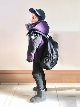 「CAMP7（キャンプセブン）のアイテム（ジャケット/アウター）」を使った、reikawwwさん（キッズ・120cm）の秋コーディネート