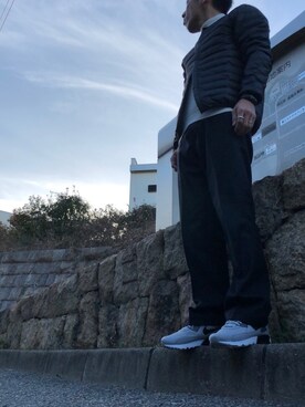 「no brand（ノーブランド）のアイテム（ダウンジャケット/コート）」を使った、morikoさん（メンズ・167cm）の冬コーディネート