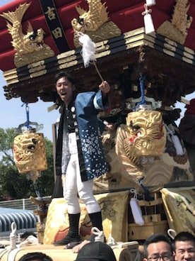 「祭り」｜「アイテム（ジャケット/アウター）」を使った、morikoさん（メンズ・167cm）の春コーディネート