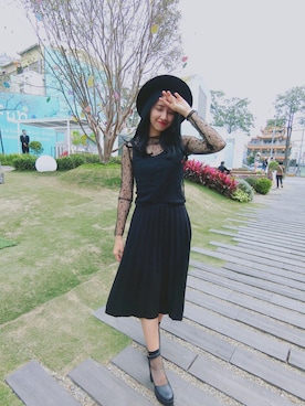 「VII&CO（VII&CO）のアイテム（レッグウェア）」を使った、Elaineさん（レディース・162cm）の春コーディネート