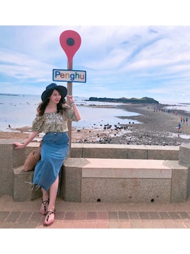 「travel」｜「アイテム（腕時計）」を使った、Elaineさん（レディース・162cm）の夏コーディネート