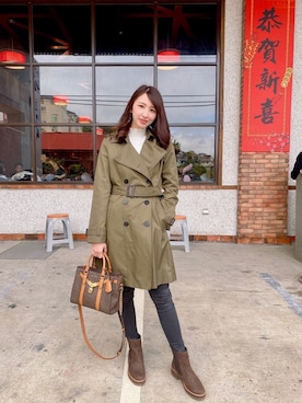 「Taichung」｜「アイテム（ジャケット/アウター）」を使った、Elaineさん（レディース・162cm）の冬コーディネート