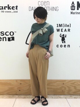 「coen」｜coen きのうちさん（レディース・163cm）の春コーディネート