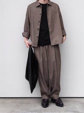 「superNova.（スーパーノヴァ）のアイテム（パンツ）」を使った、hiroさん（メンズ・166cm）の冬コーディネート