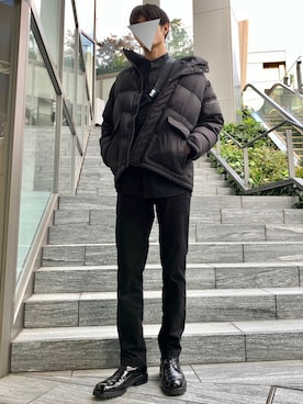 「DOLCE&GABBANA（ドルチェアンドガッバーナ）のアイテム（ブーツ）」を使った、sacckさん（メンズ・187cm）の冬コーディネート