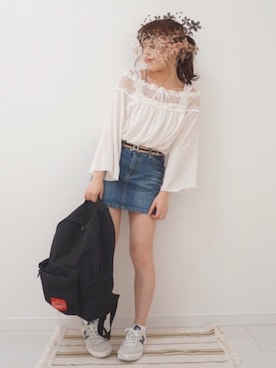 「NEW BALANCE（ニューバランス）の【New Balance】 CRT300 スニーカー（スニーカー）」を使った、み な つさん（レディース・146cm）の春コーディネート