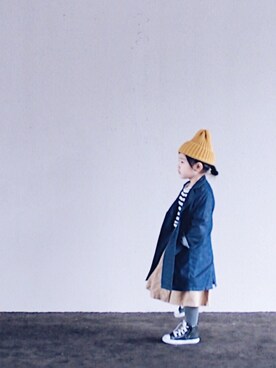 𝑀𝐼𝑁さん（キッズ・100cm）の春コーディネート