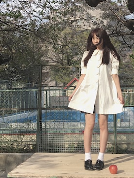 「Xmiss（キスミス）のアイテム」を使った、浜田翔子さん（レディース・157cm）の春コーディネート