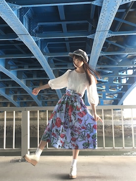 浜田翔子さん（レディース・157cm）の春コーディネート