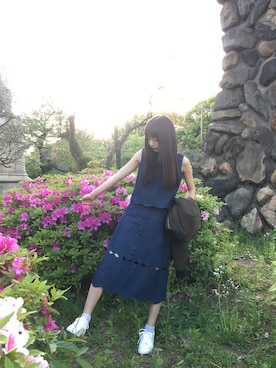 浜田翔子さん（レディース・157cm）の春コーディネート