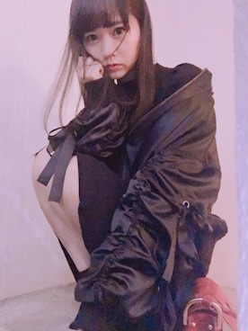 「snidel」｜「アイテム（ブルゾン）」を使った、浜田翔子さん（レディース・157cm）の秋コーディネート