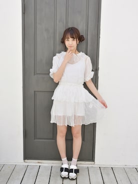 「MLM Label（エムエルエムレーベル）のアイテム」を使った、浜田翔子さん（レディース・157cm）の春コーディネート