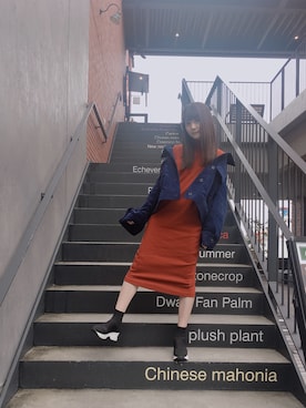 「アイテム（ブルゾン）」を使った、浜田翔子さん（レディース・157cm・30代）の秋コーディネート