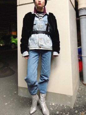 「アイテム（ピアス（両耳用））」を使った、▼ucaさん（レディース・160cm・20代）の春コーディネート