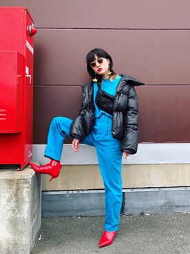 「アイテム（ピアス（両耳用））」を使った、▼ucaさん（レディース・160cm・20代）の春コーディネート