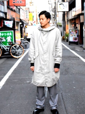 「HARE（ハレ）のアイテム（その他アウター）」を使った、かーくんさん（メンズ・173cm）の春コーディネート