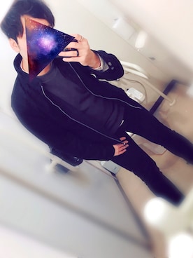 「トイレから失礼しやす」｜「アイテム（ライダースジャケット）」を使った、kzuさん（メンズ・175cm）の秋コーディネート