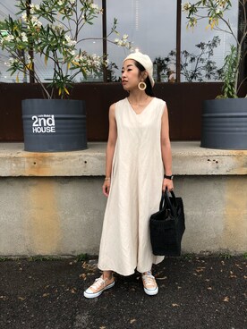 「DONOBAN（ドノバン）のアイテム（ピアス（両耳用））」を使った、airi0111xxさん（レディース・161cm）の夏コーディネート