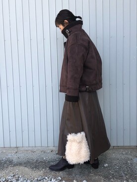 airi0111xxさん（レディース・161cm）の冬コーディネート