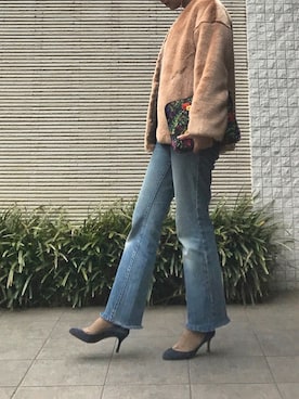 「ドラフトリーバイス」｜JJさん（レディース・165cm）の冬コーディネート