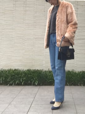 「DES PRES（デ・プレ）のアイテム（ジャケット/アウター）」を使った、JJさん（レディース・165cm）の冬コーディネート