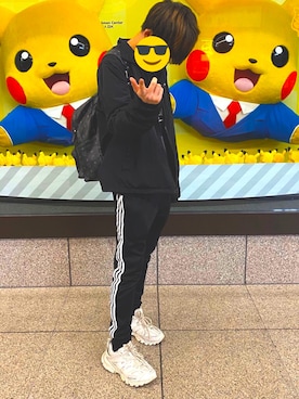 「BALENCIAGA」｜「アイテム（ナイロンジャケット）」を使った、カズキさん（メンズ・177cm）の冬コーディネート